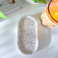 Neutral Terrazzo Oval Tray + Mother of Pearl Accents