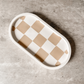 Checkered Terrazzo Oval Tray image 2