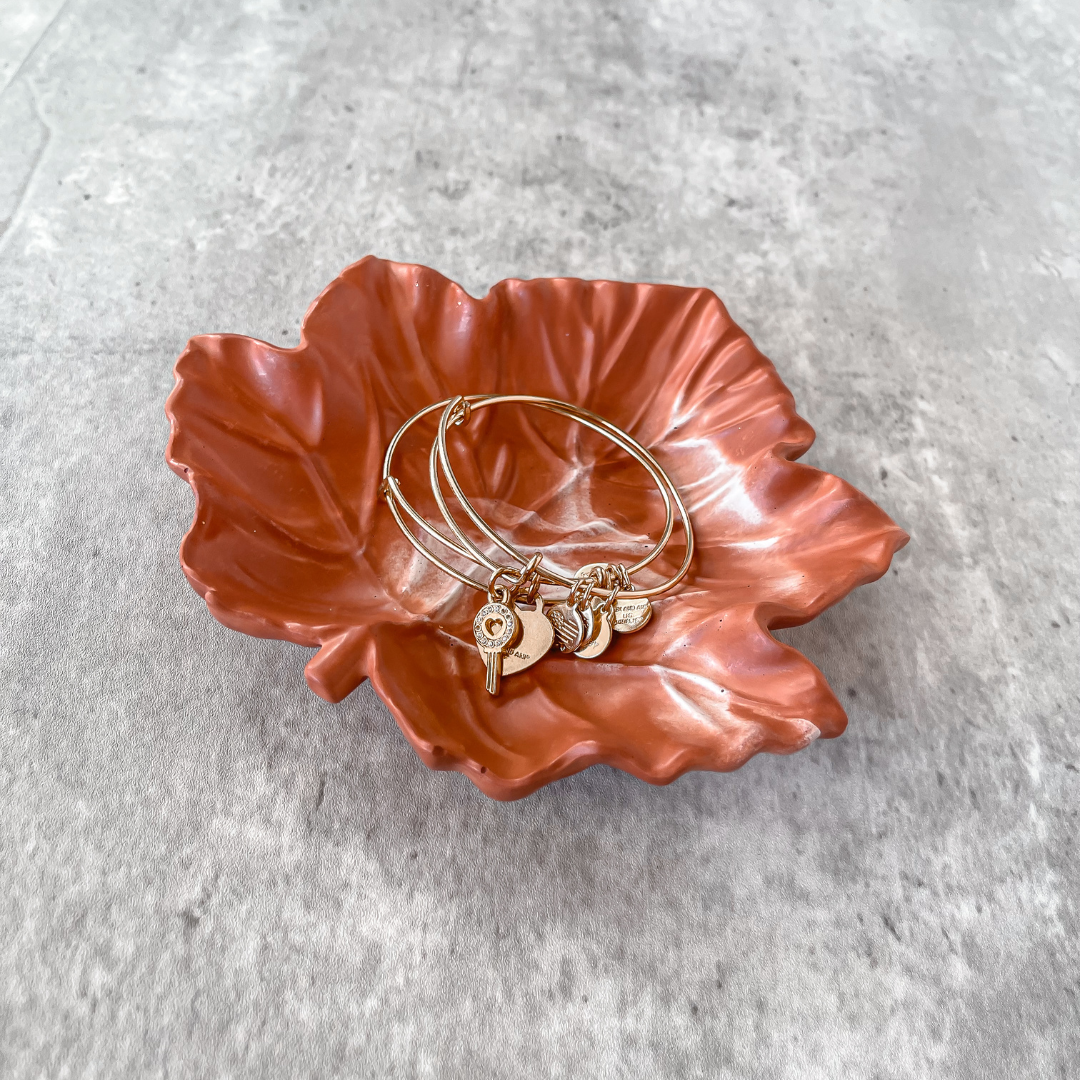 Dark Night Maple Leaf Trinket Dish image 2
