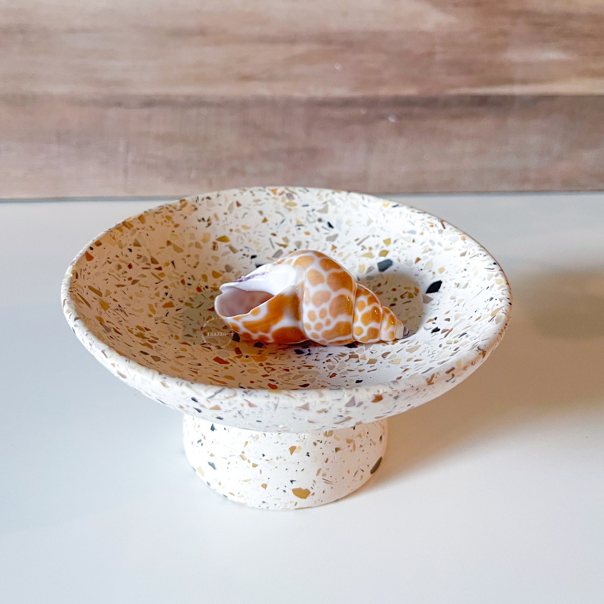 Terrazzo Pearl Pedestal Bowl image 8