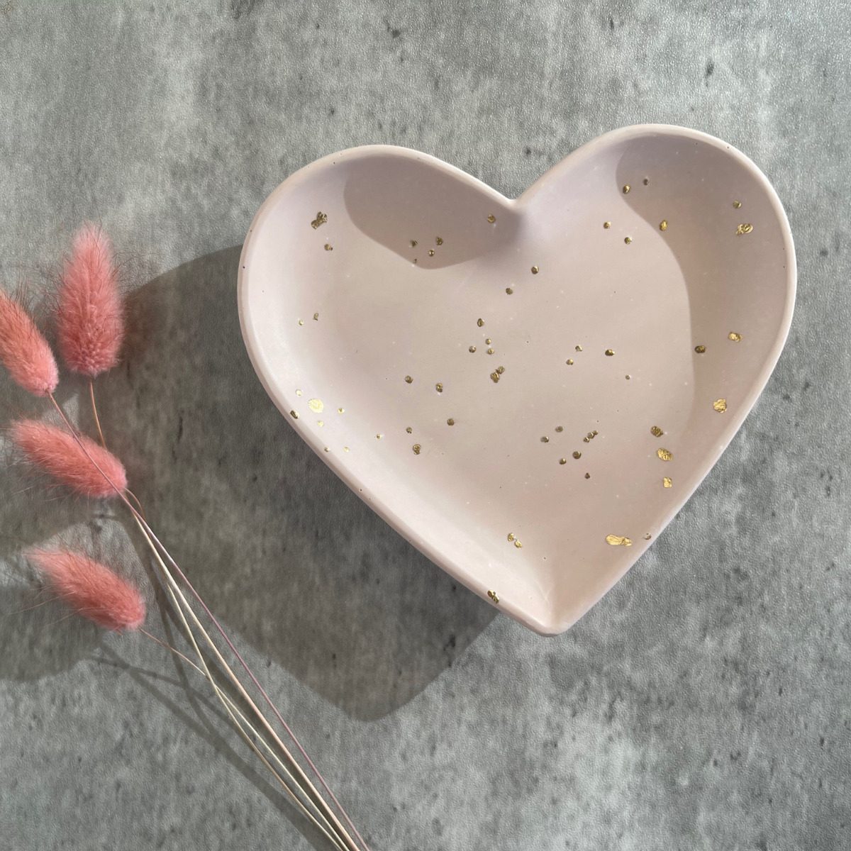 Gold Speckles Heart Dish image 1