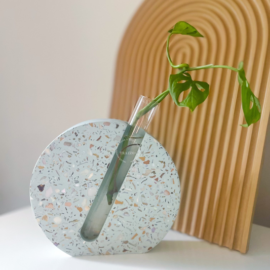 Aqua Haven Terrazzo Pearl Propagation Orb image 0