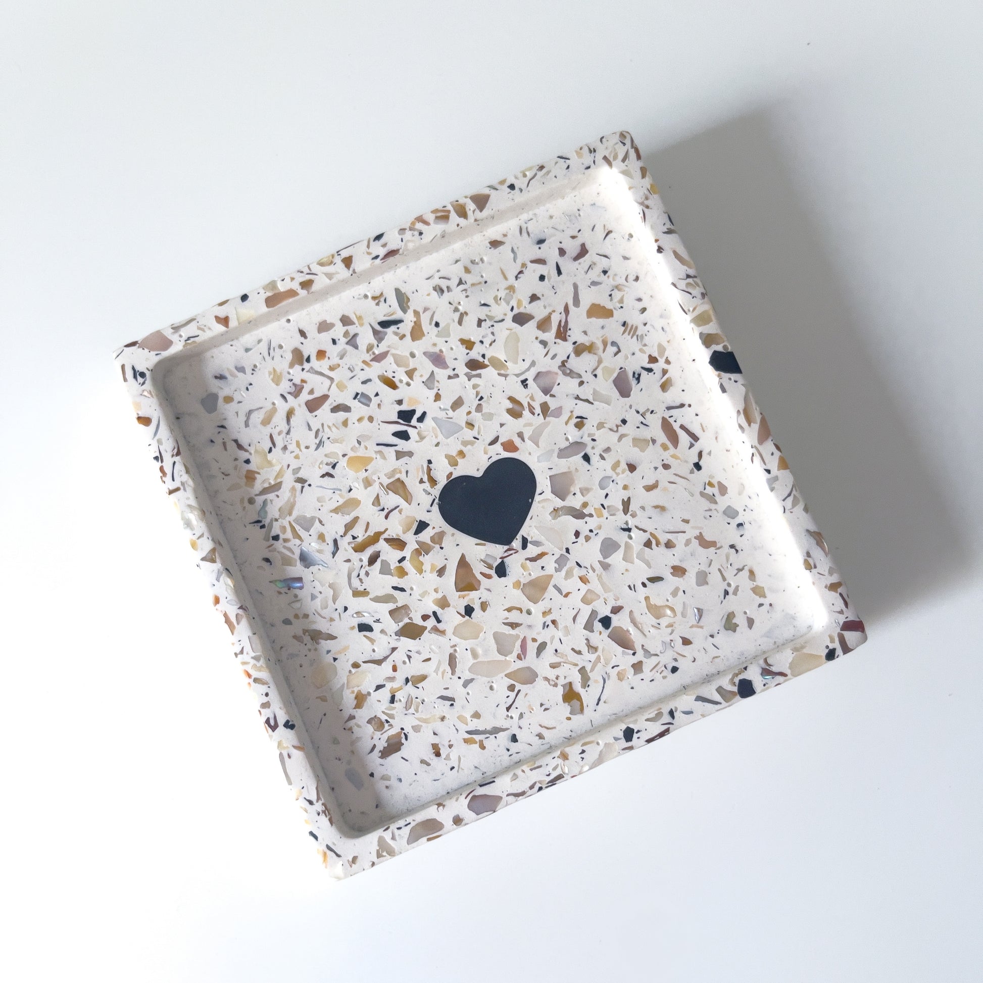 Pearl  Terrazzo Coaster | Candle Tray | Jewelry Dish image 6