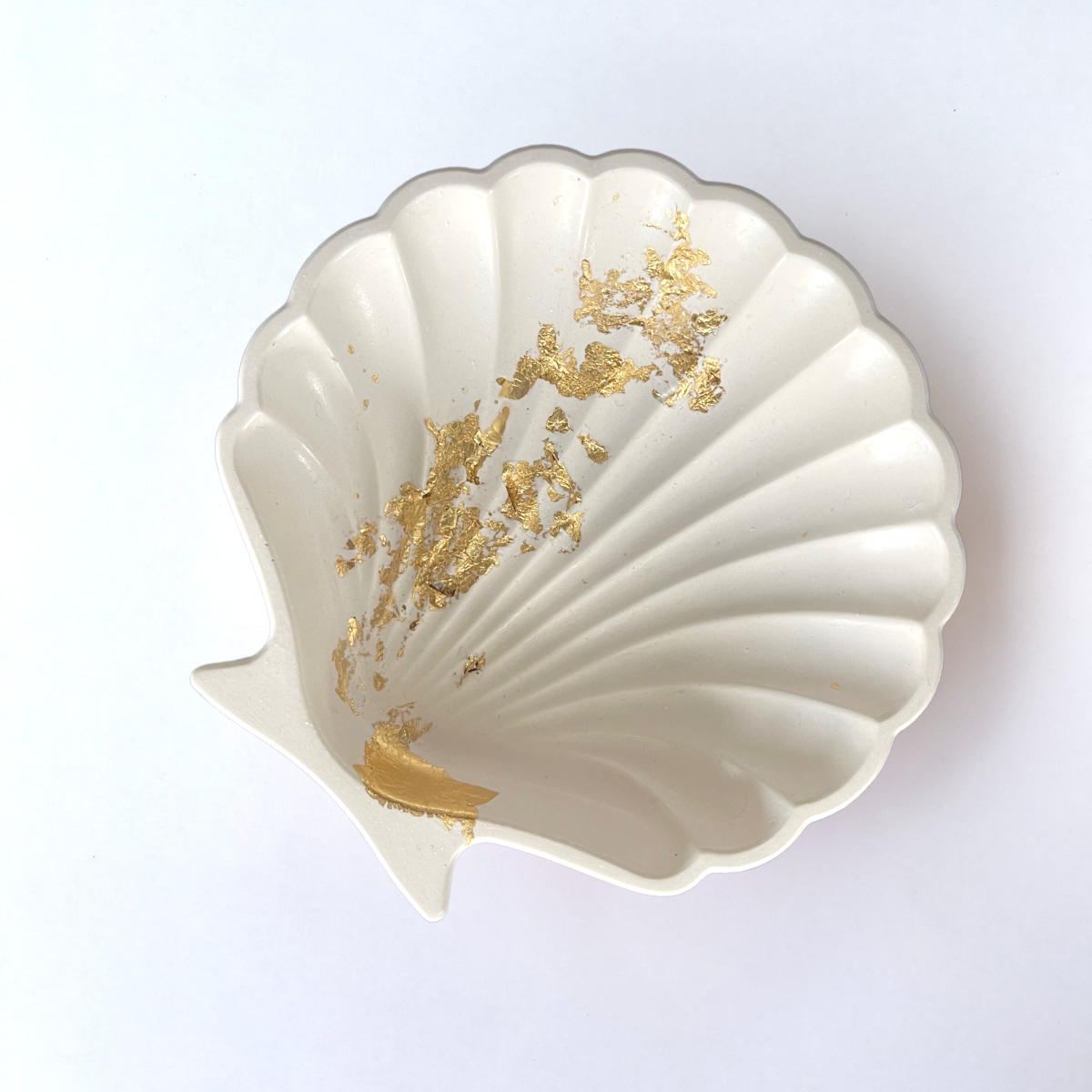 Gold Leaf Seashell Trinket Dish image 2