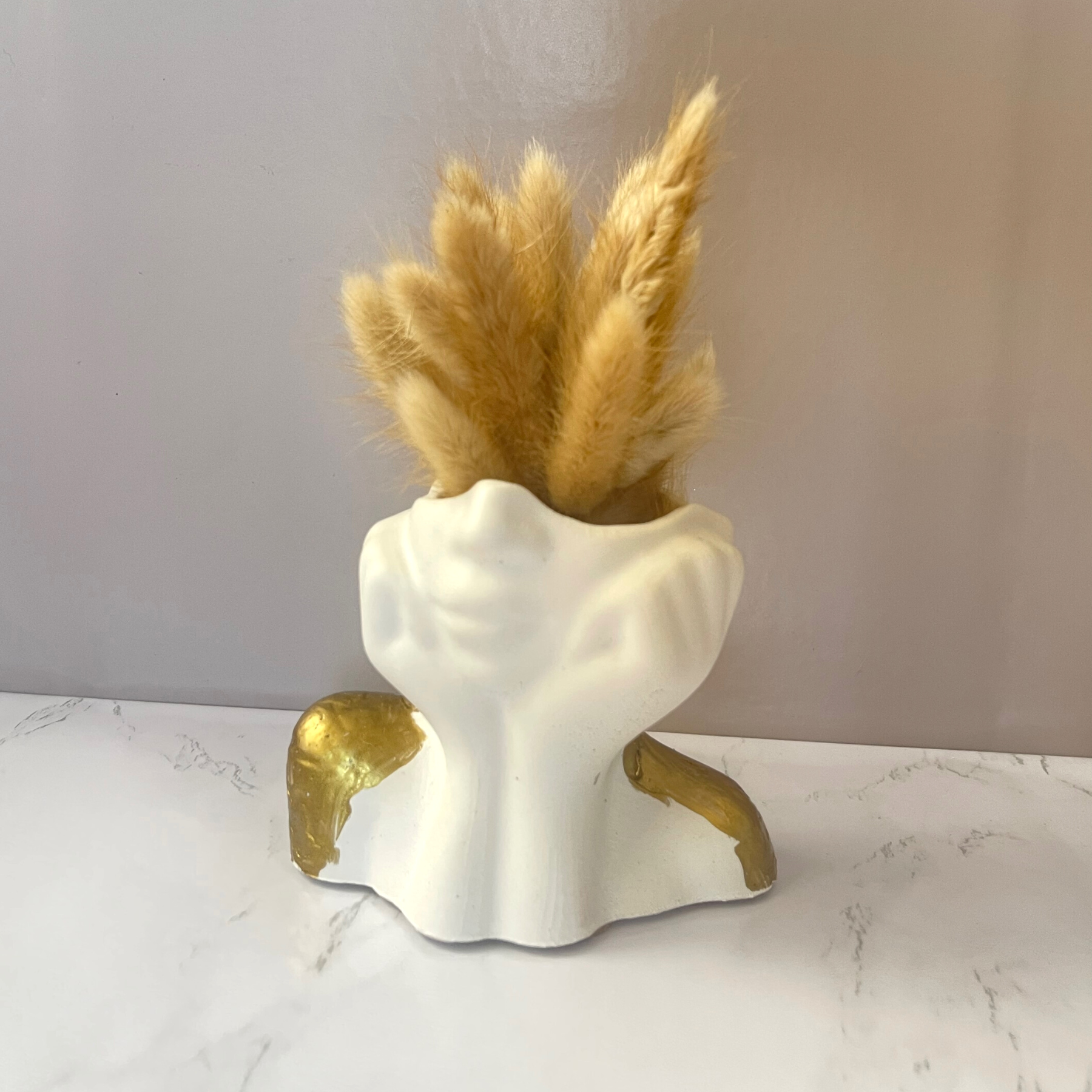 Melted Gold Daydream Bust Planter image 0