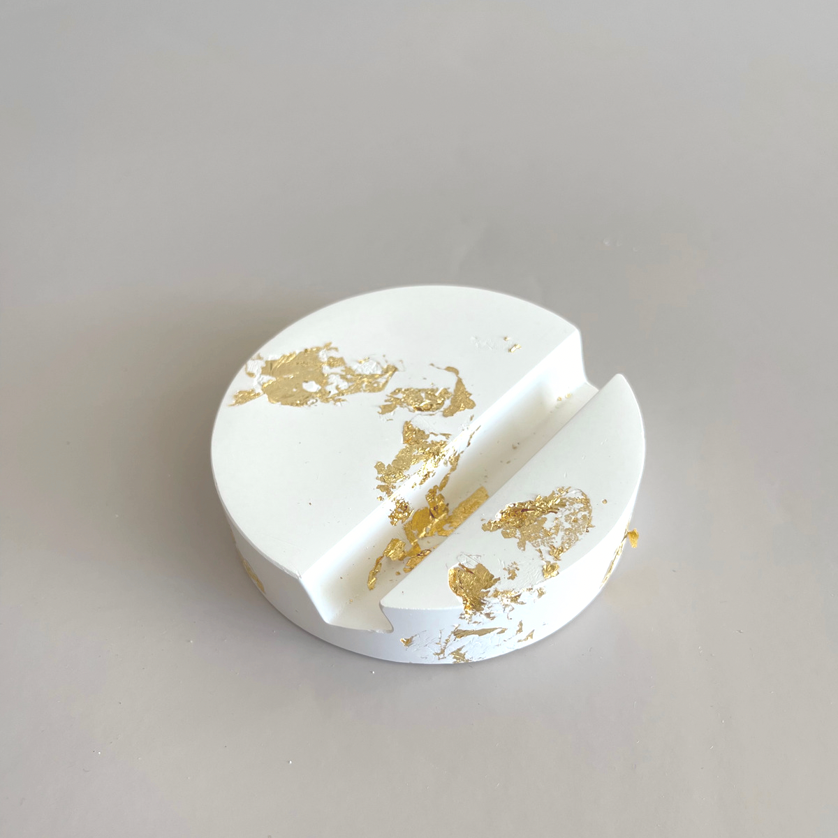 Gold Leaf Phone/Tablet Stand & Business Card Holder image 0