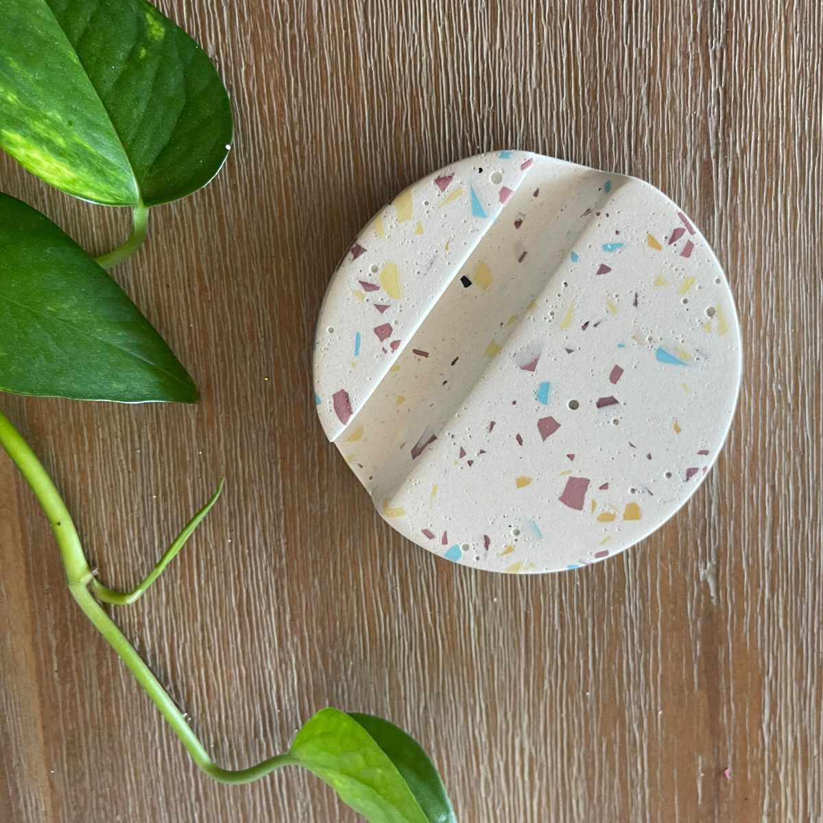 Terrazzo Phone Stand / Business Card Holder image 1