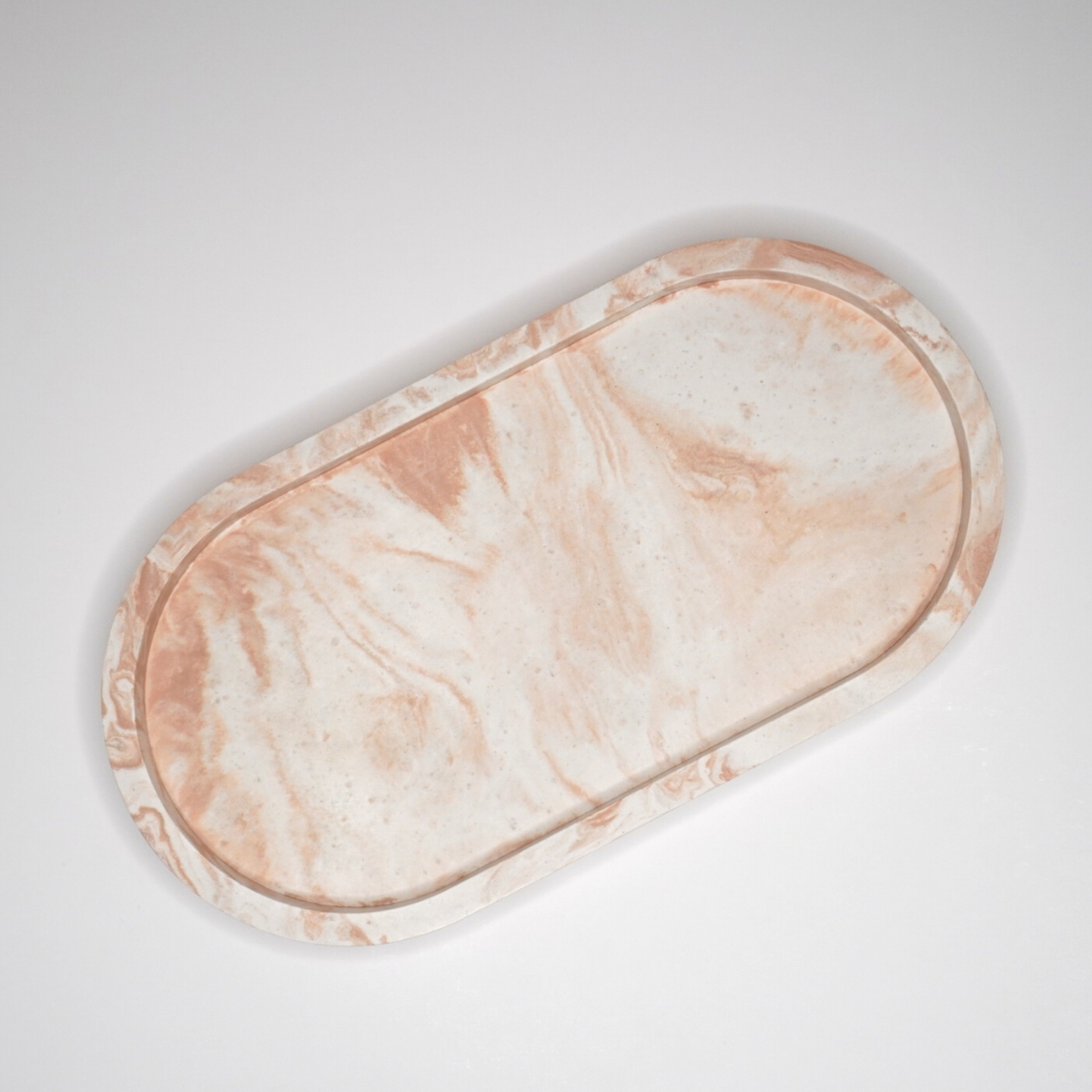 Caramel Swirl Oval Tray image 0