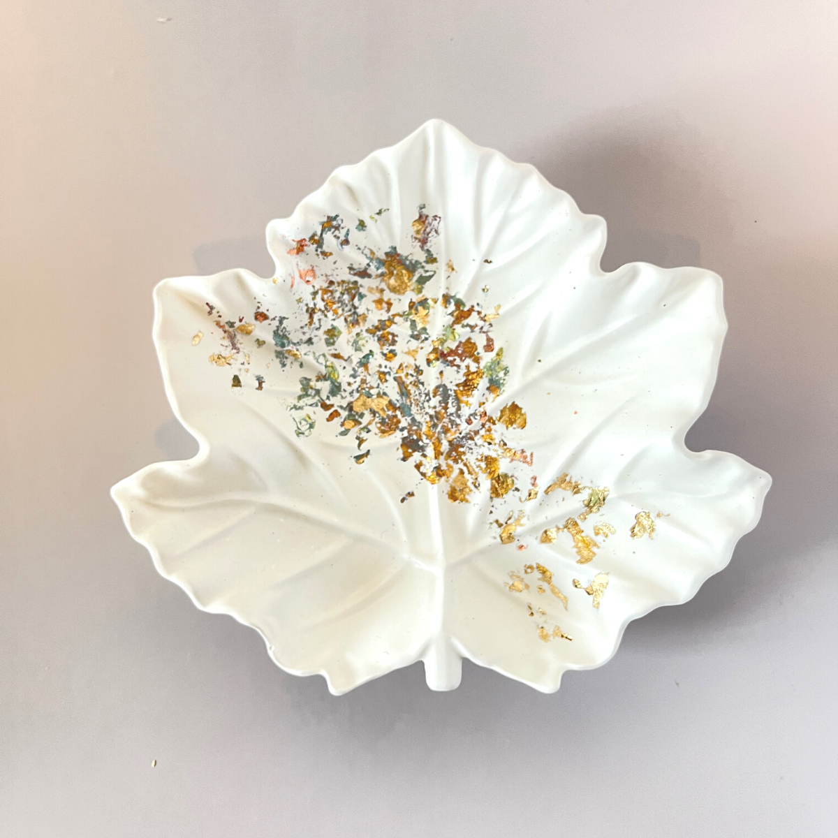 Gold Leaf Maple Leaf Trinket Dish image 7