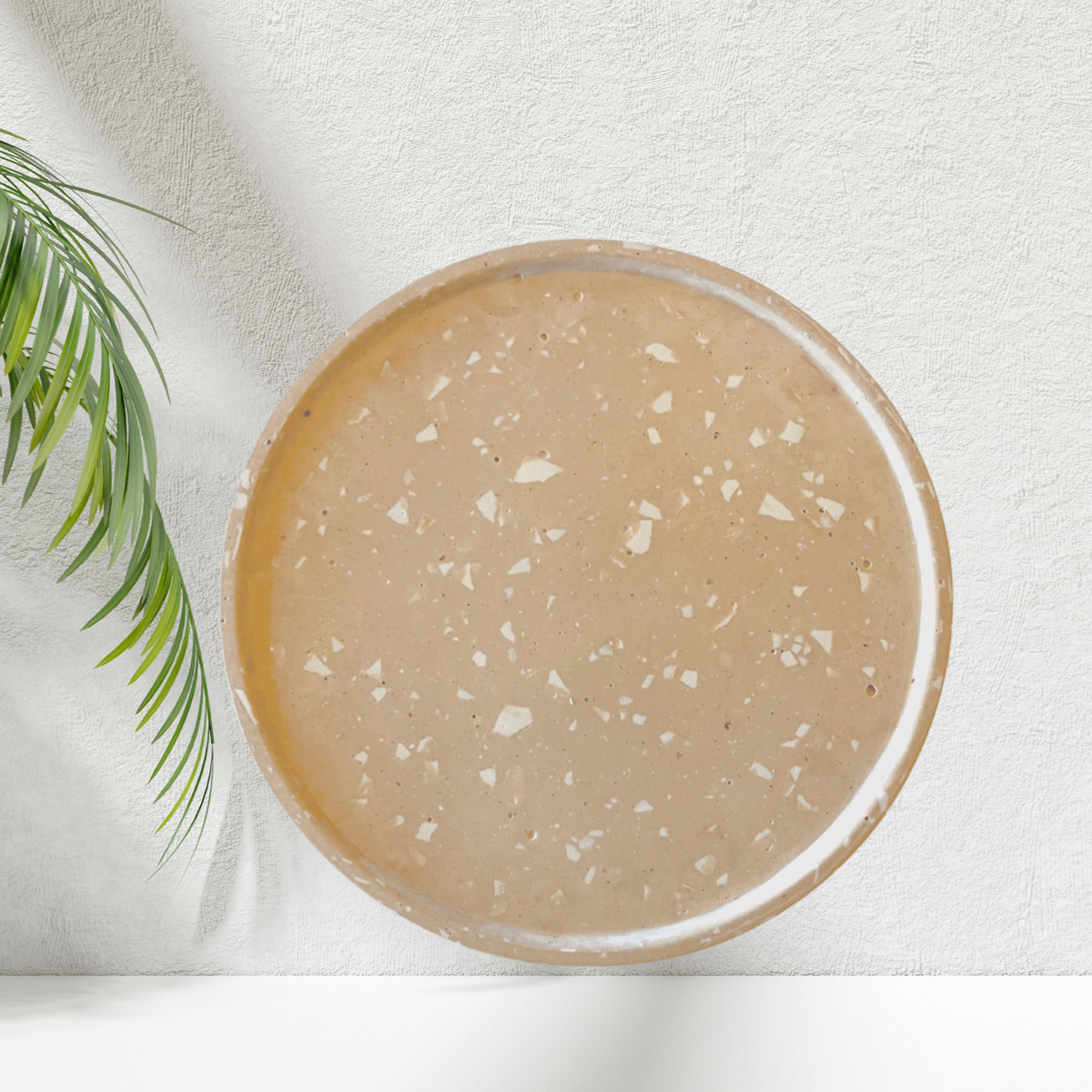 Light Caramel Terrazzo Decorative Tray image 0