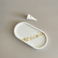 Gold Leaf Oval Tray & Ring Holder Set image 1