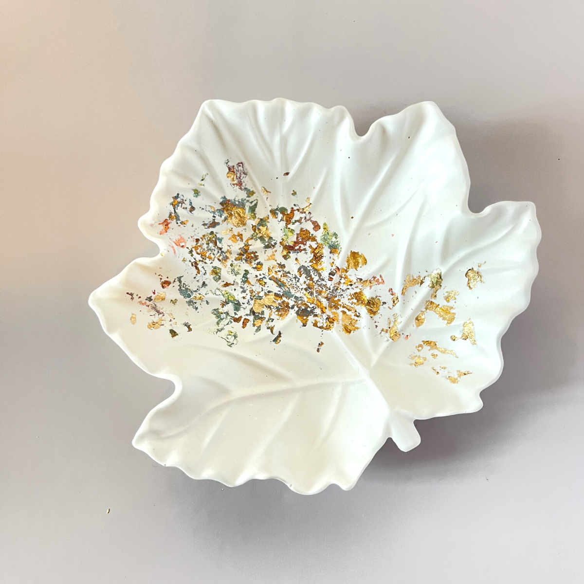 Gold Leaf Maple Leaf Trinket Dish image 8