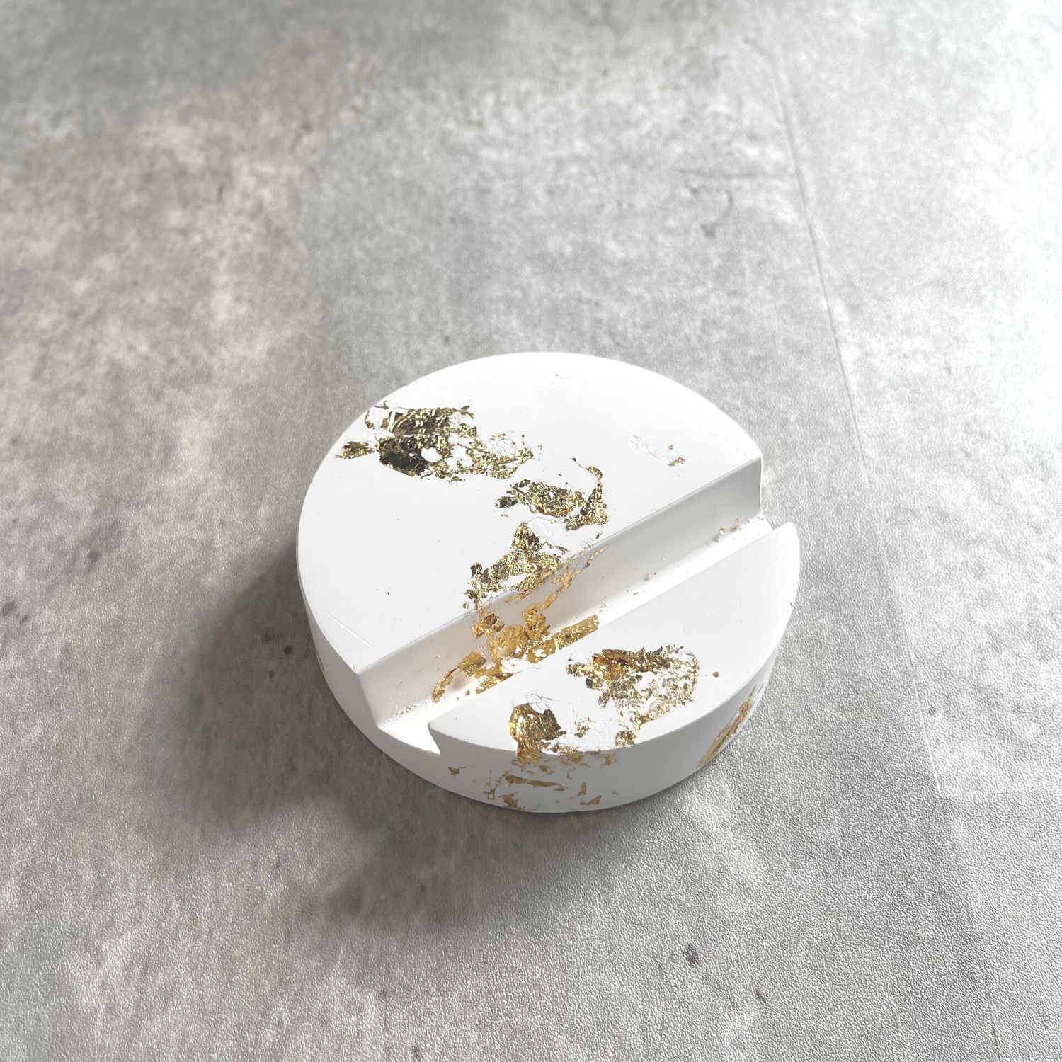 Gold Leaf Phone/Tablet Stand & Business Card Holder image 4