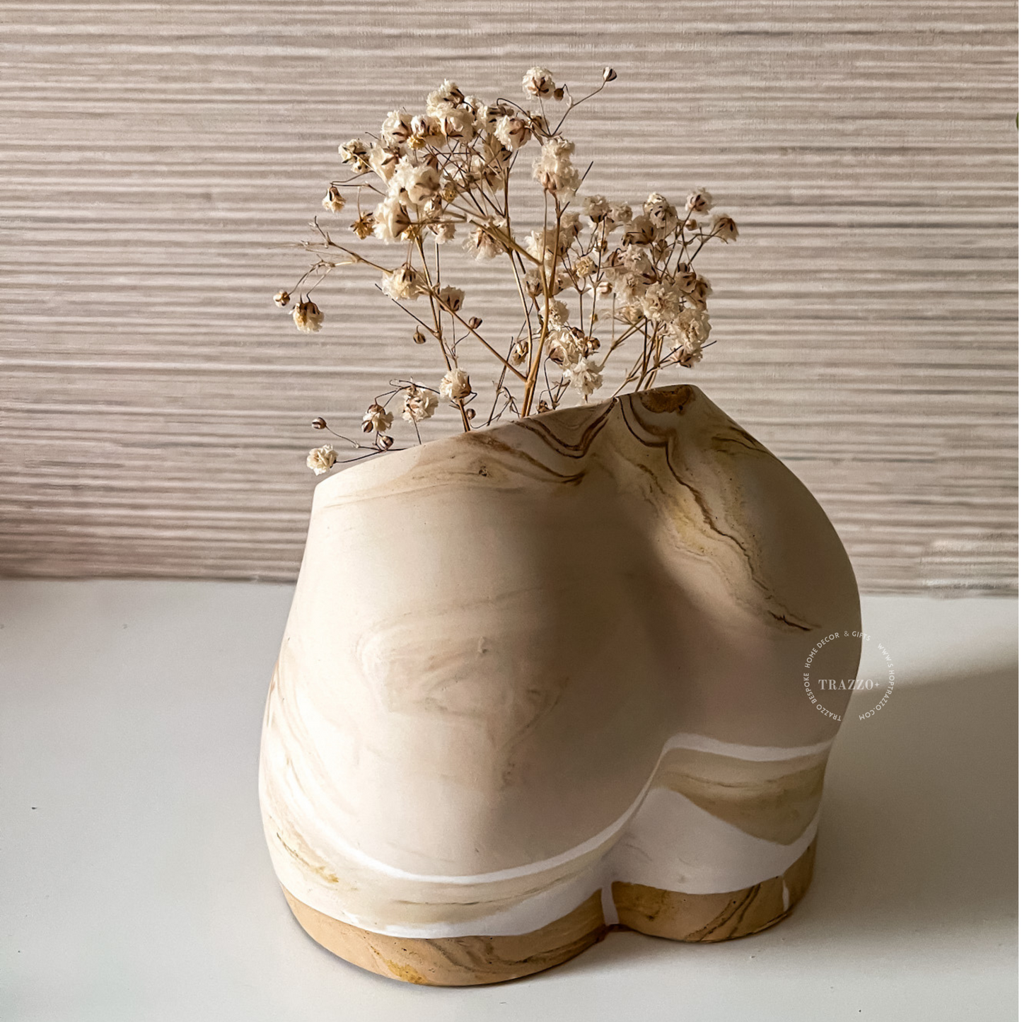 Marbled JLo Butt Vase image 1