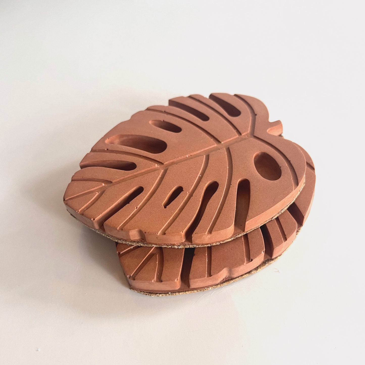 Terracotta Monstera Coasters image 3