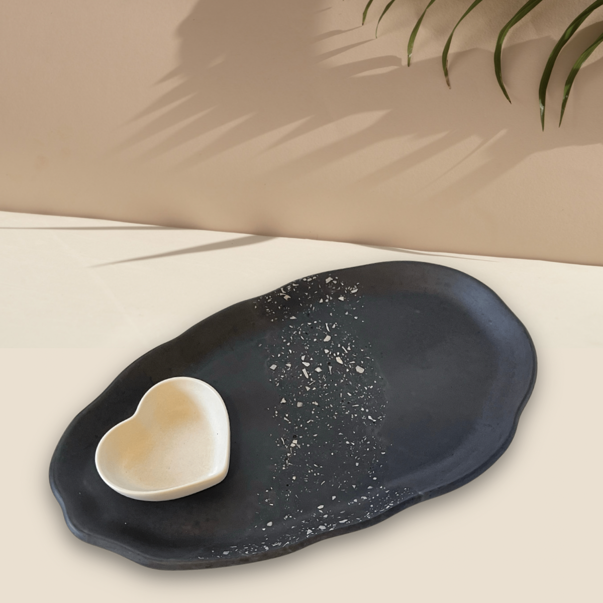 Organic Shape Terrazzo Oval Tray image 2
