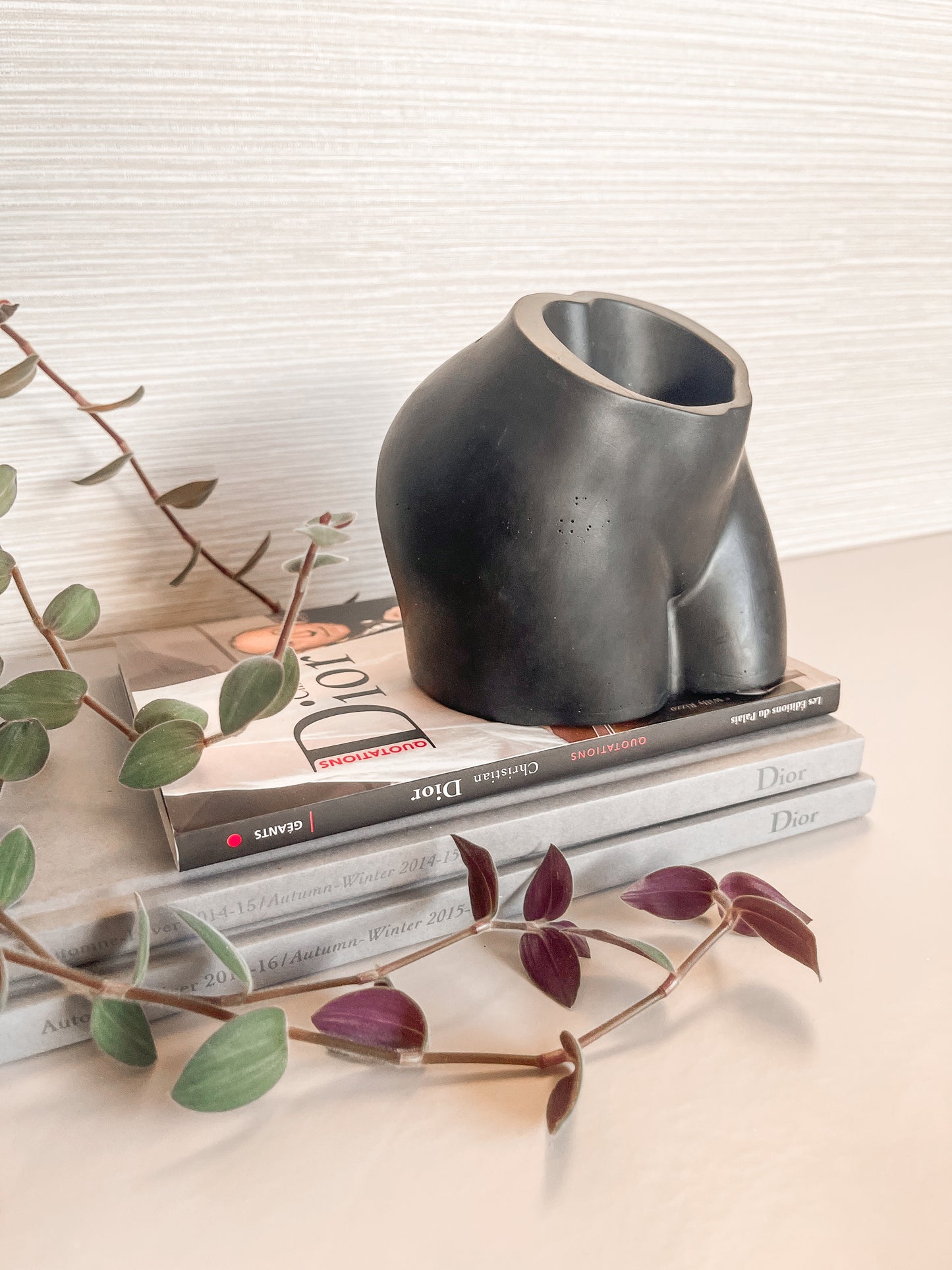 Gold Leaf Butt Vase & Matchstick Holder image 5